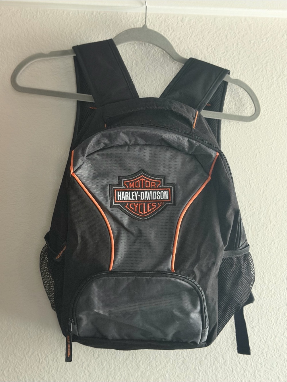 Harley-Davidson Black & Orange Backpack